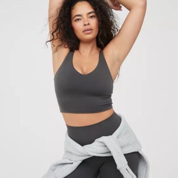 OFFLINE By Aerie Real Me Low Key Longline Sports Bra - Picture 2 of 6